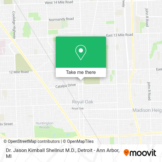 Dr. Jason Kimball Shellnut M.D. map