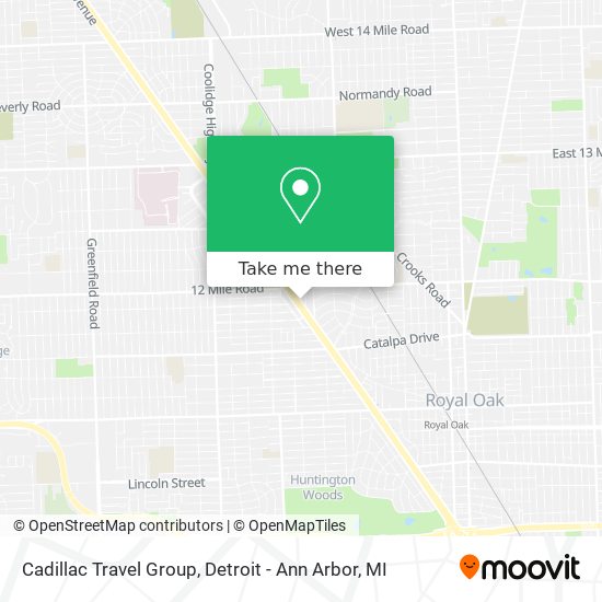 Mapa de Cadillac Travel Group