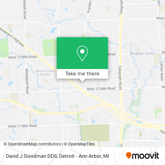 Mapa de David J Goodman DDS