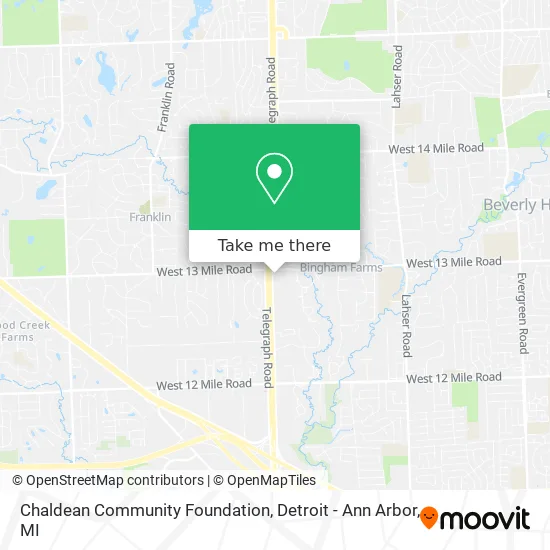 Chaldean Community Foundation map