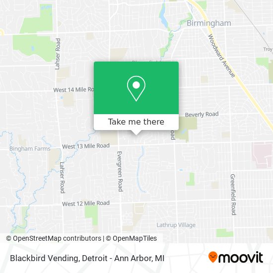 Mapa de Blackbird Vending