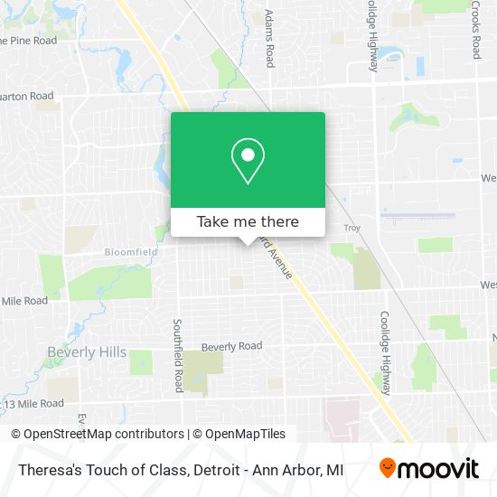Theresa's Touch of Class map