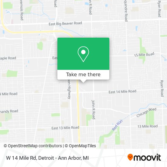 Mapa de W 14 Mile Rd