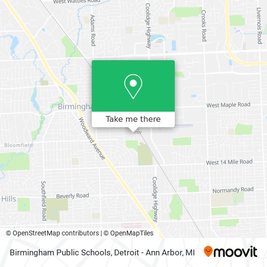 Mapa de Birmingham Public Schools