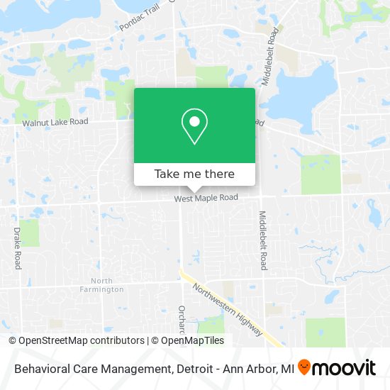 Behavioral Care Management map