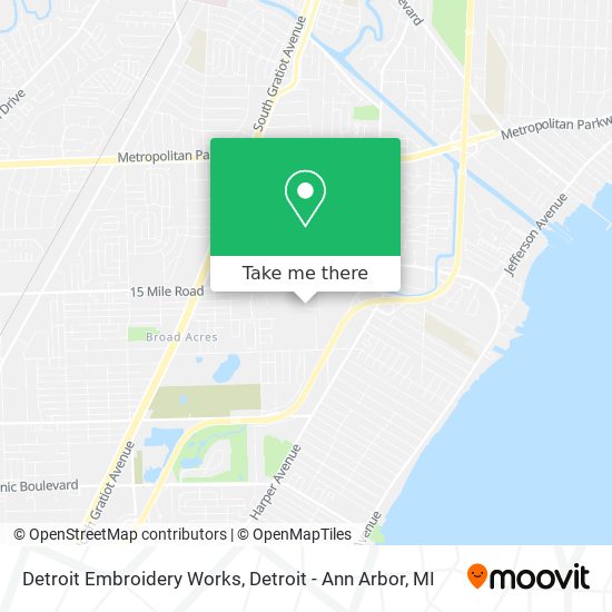 Mapa de Detroit Embroidery Works