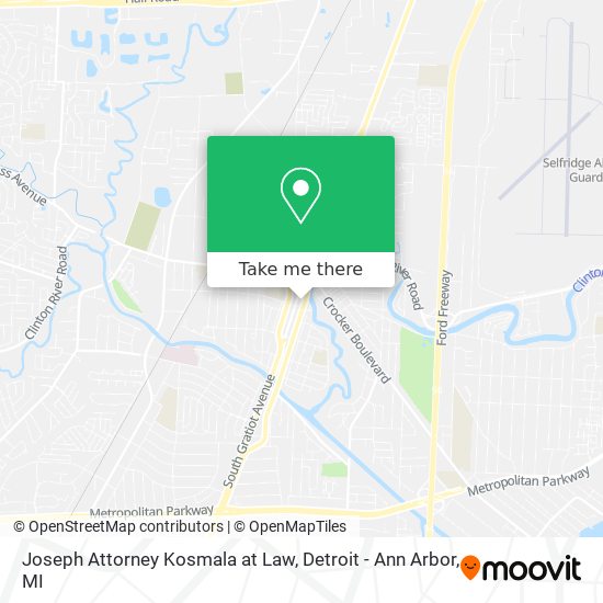 Joseph Attorney Kosmala at Law map