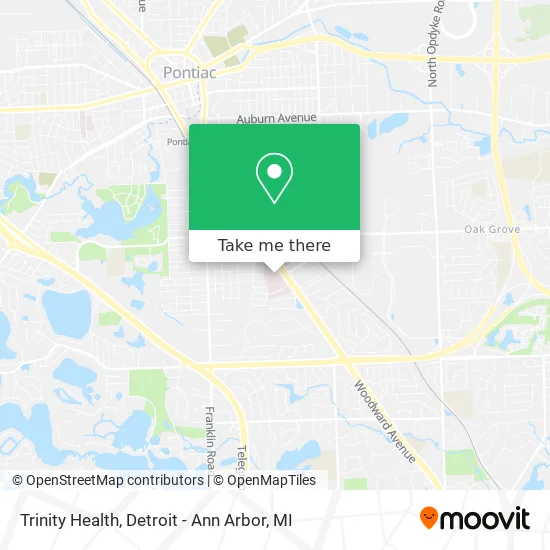Trinity Health map