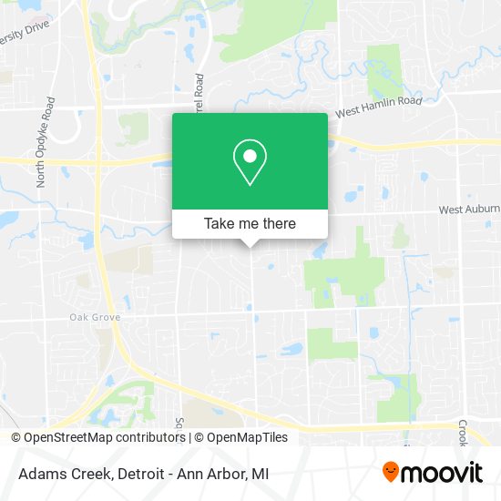 Mapa de Adams Creek