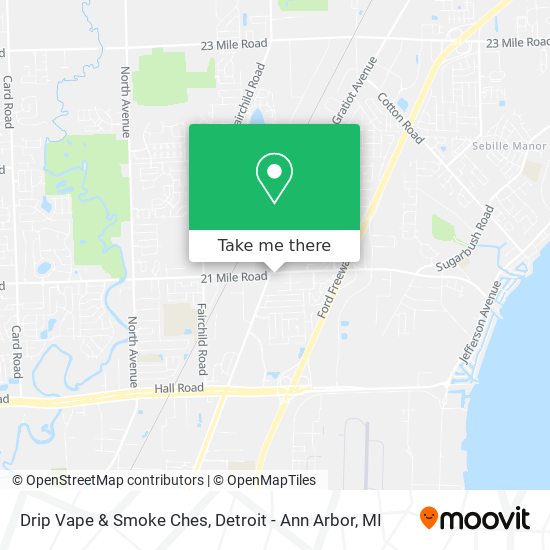 Drip Vape & Smoke Ches map