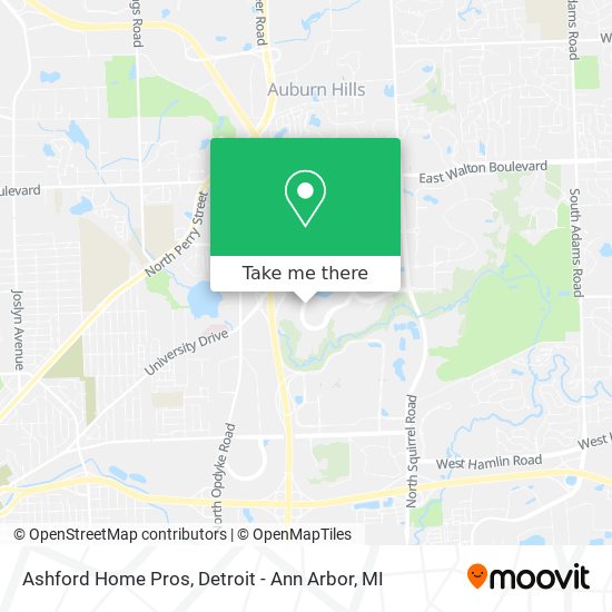 Ashford Home Pros map