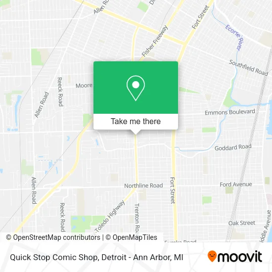 Quick Stop Comic Shop map