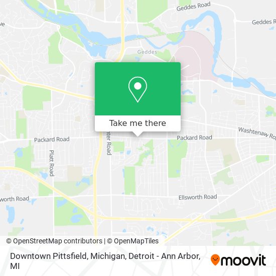Mapa de Downtown Pittsfield, Michigan
