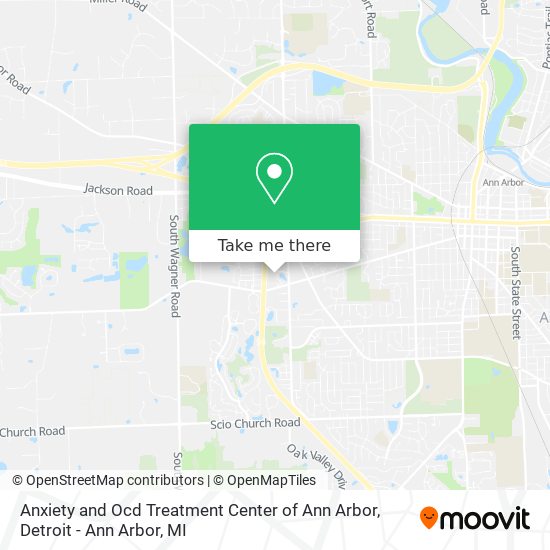 Anxiety and Ocd Treatment Center of Ann Arbor map