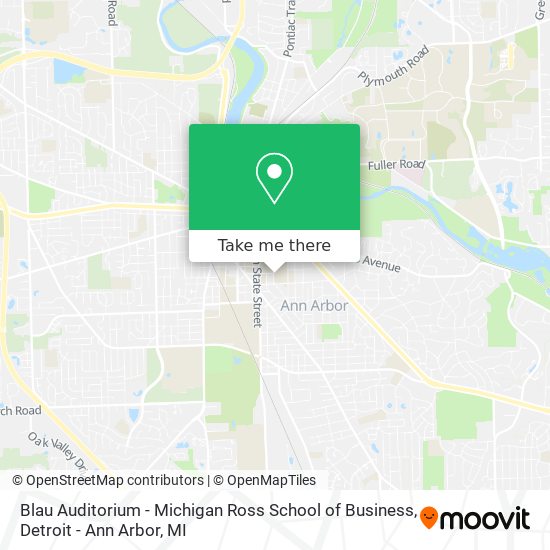 Blau Auditorium - Michigan Ross School of Business map