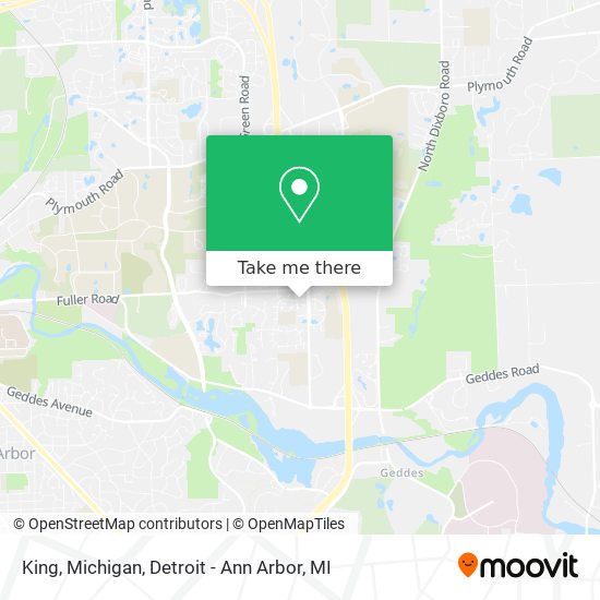 King, Michigan map