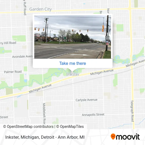 Inkster, Michigan map