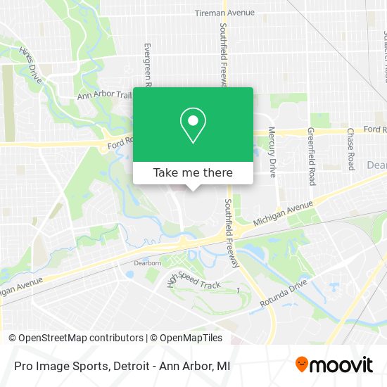 Pro Image Sports map