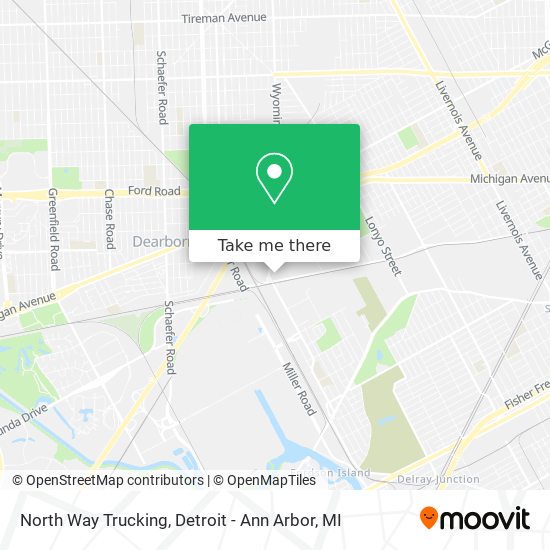 North Way Trucking map