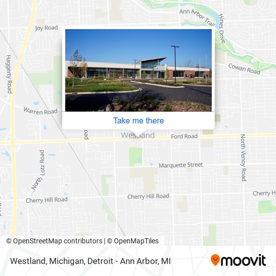 Mapa de Westland, Michigan