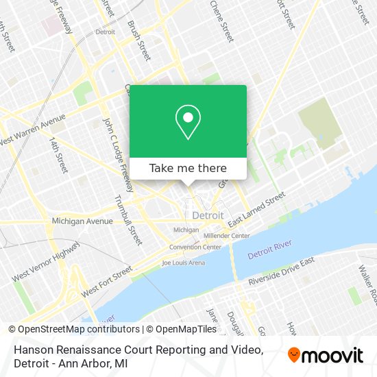 Mapa de Hanson Renaissance Court Reporting and Video