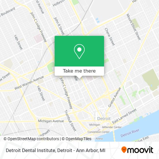 Detroit Dental Institute map