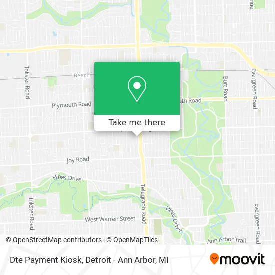 Dte Payment Kiosk map