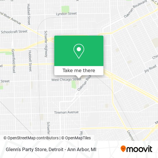 Glenn's Party Store map