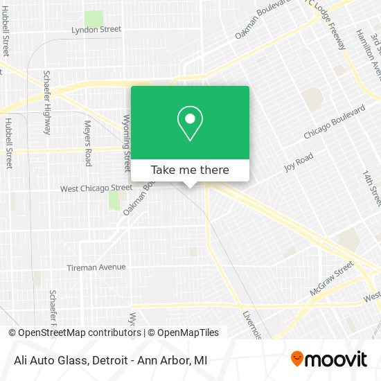 Mapa de Ali Auto Glass