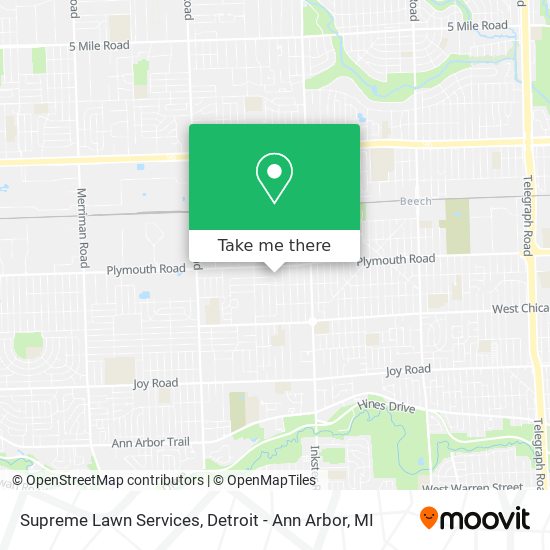 Supreme Lawn Services map