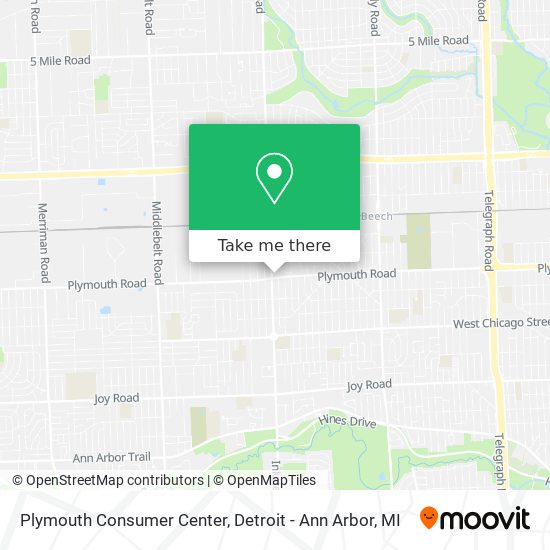 Mapa de Plymouth Consumer Center