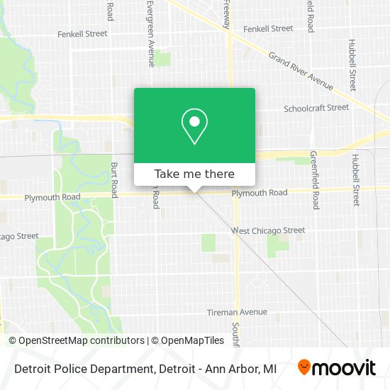 Detroit Police Department map