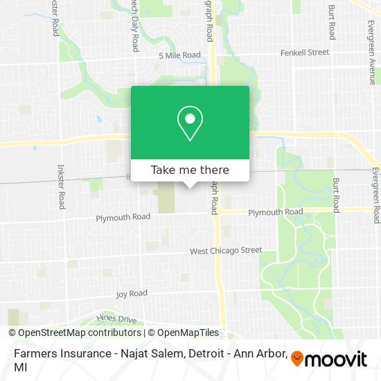 Farmers Insurance - Najat Salem map