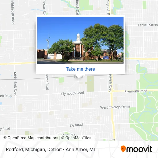 Redford, Michigan map