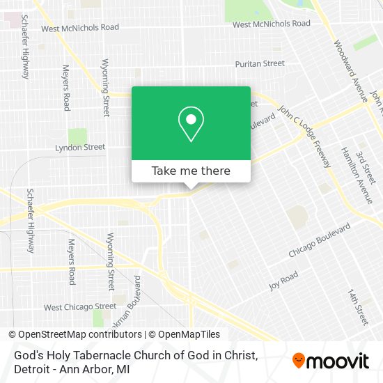 Mapa de God's Holy Tabernacle Church of God in Christ