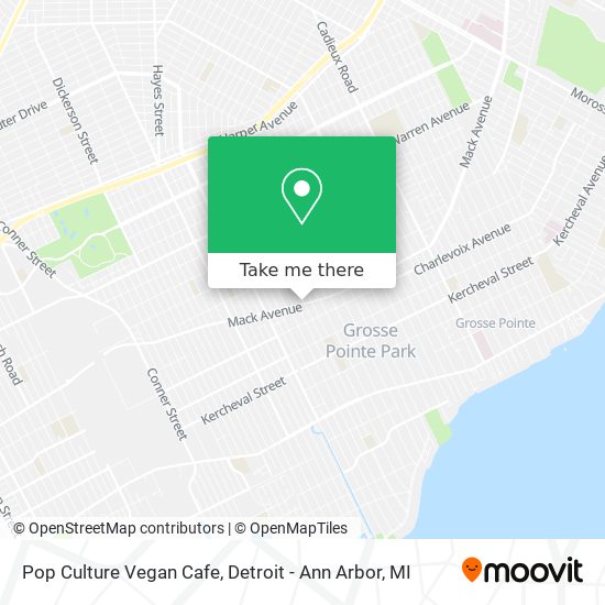 Pop Culture Vegan Cafe map