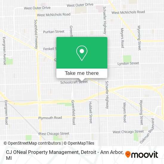 CJ ONeal Property Management map