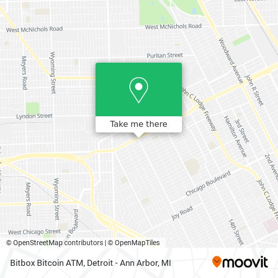 Mapa de Bitbox Bitcoin ATM