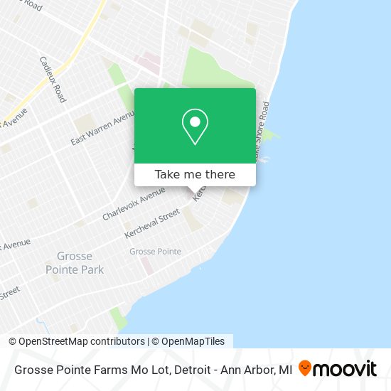 Grosse Pointe Farms Mo Lot map