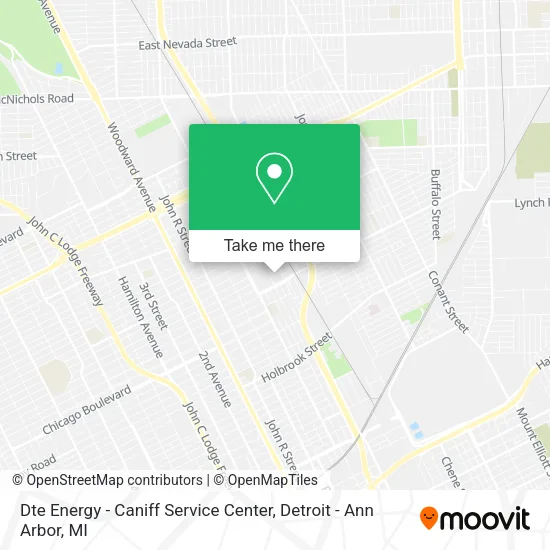 Dte Energy - Caniff Service Center map