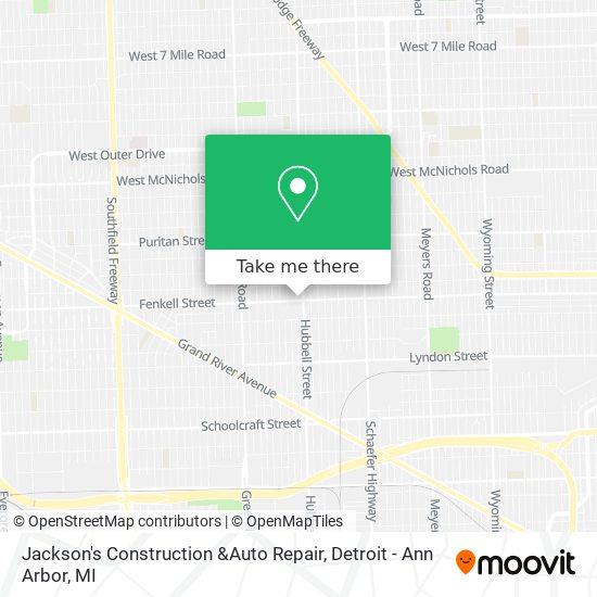 Mapa de Jackson's Construction &Auto Repair