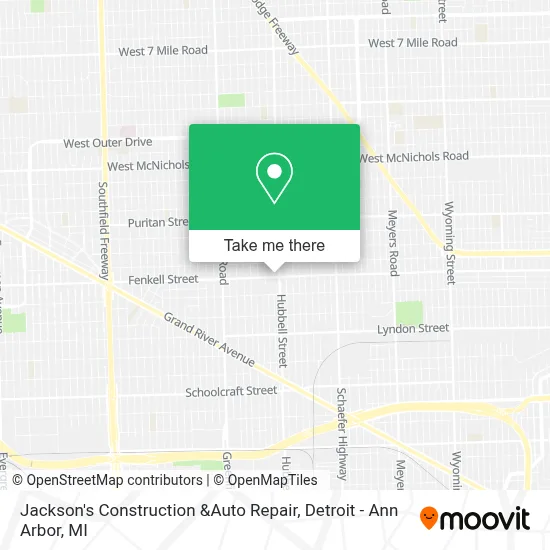 Jackson's Construction &Auto Repair map