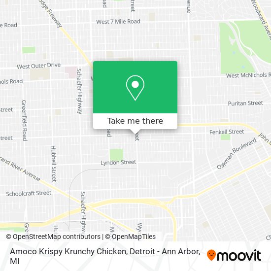 Mapa de Amoco Krispy Krunchy Chicken