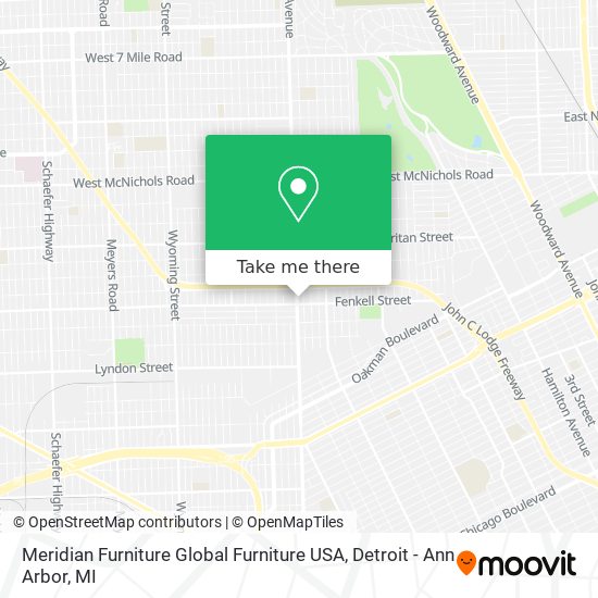 Meridian Furniture Global Furniture USA map