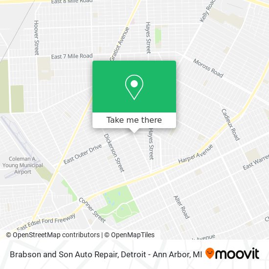 Brabson and Son Auto Repair map
