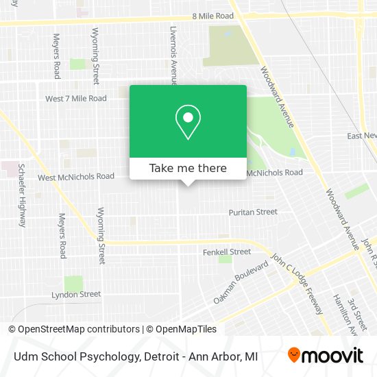 Udm School Psychology map