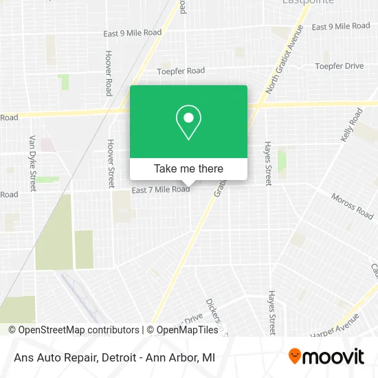 Ans Auto Repair map