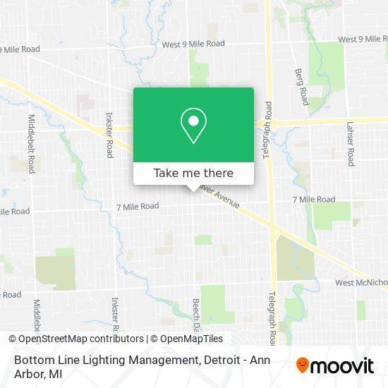 Bottom Line Lighting Management map