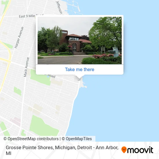 Grosse Pointe Shores, Michigan map