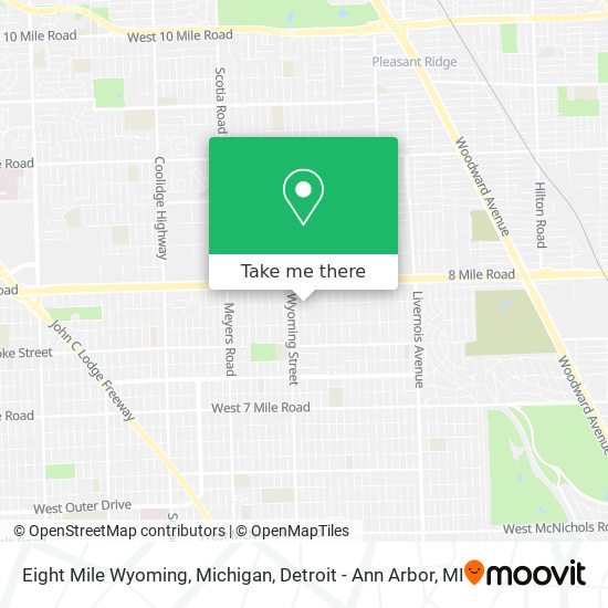 Eight Mile Wyoming, Michigan map